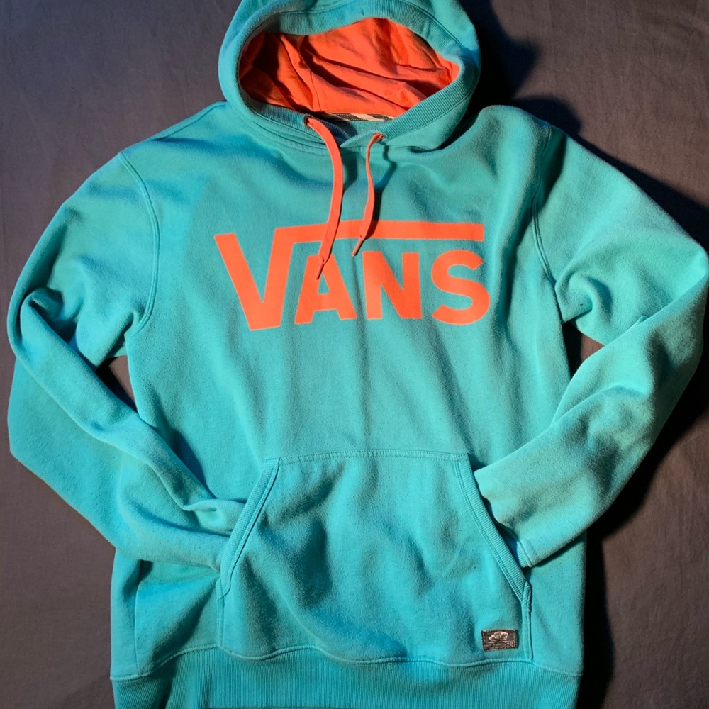 Vans Teal and orange hoodie!!